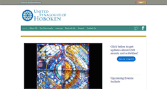Desktop Screenshot of hobokensynagogue.org